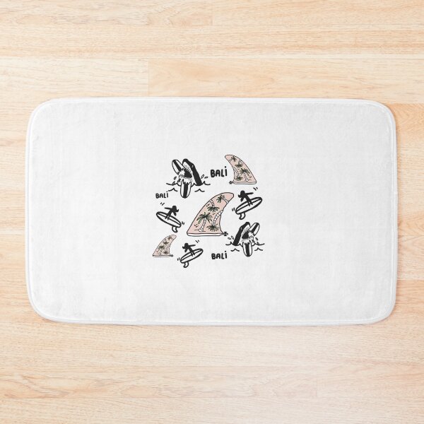 Item preview, Surfing surf Bali fin sharks cool retro designed and sold by Tropical Blood.