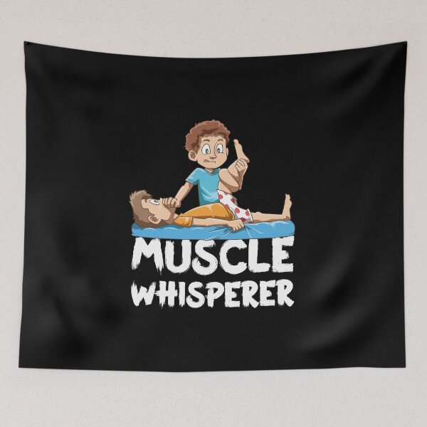 Item preview, Funny Physio Muscle Whisperer Cartoon designed and sold by melomedia.