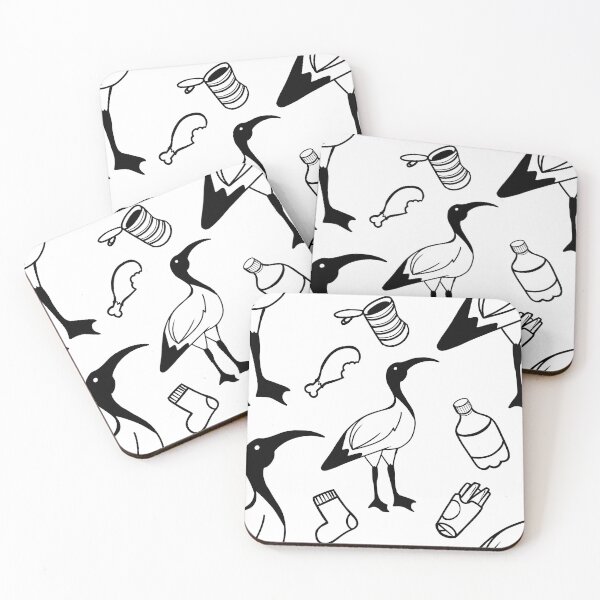 Item preview, Bin Chicken Pattern : Black designed and sold by Griffywings.