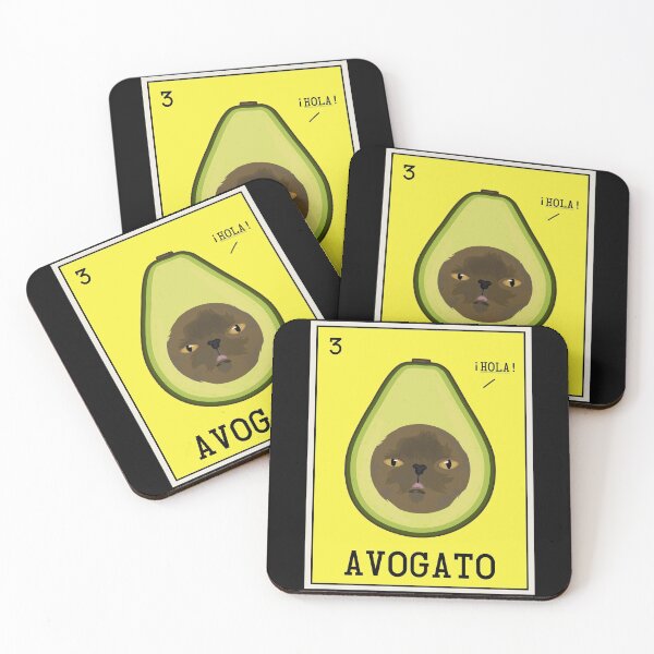 Item preview, Avogato Funny Avocado Cat Cute Face Graphic Novelty designed and sold by CelestialHCO.