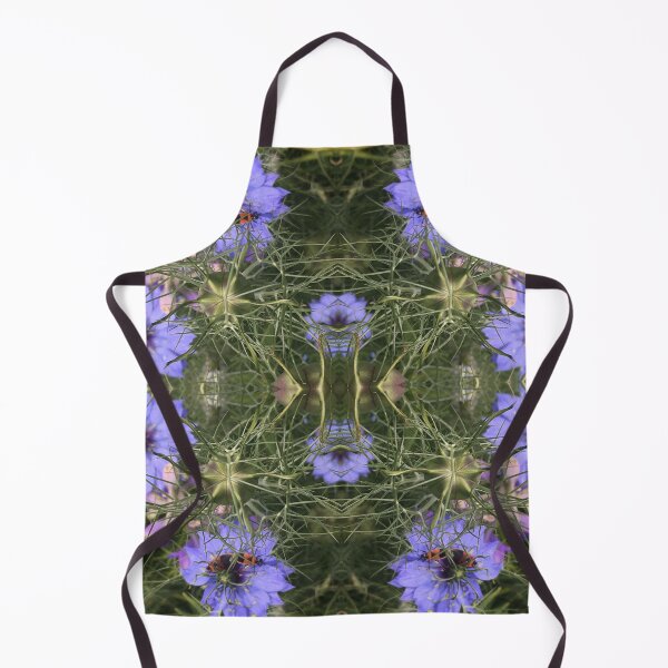 Item preview, Love-in-the-Mist with amorous wee beetles: botanical, summer, blue at the RTBG nipaluna/Hobart designed and sold by RoseAromas.