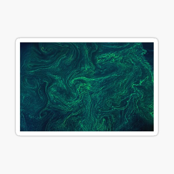 Algal bloom from space Sticker