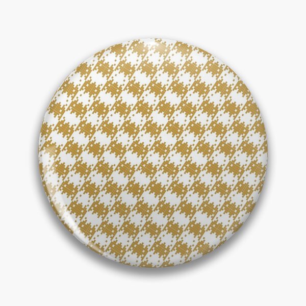Item preview, Space Invader Dogtooth Pattern Mustard Yellow designed and sold by Quooki.