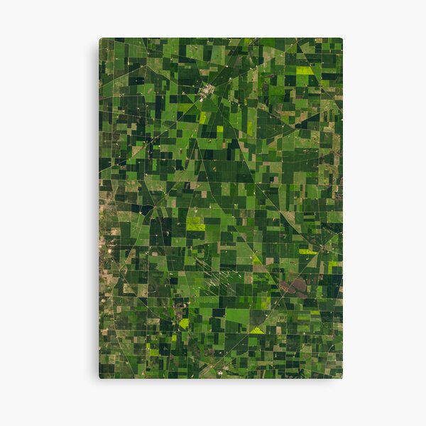 Agriculture patterns in Australia from space Canvas Print