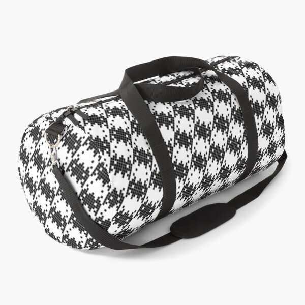Item preview, Space Invader Dogtooth Pattern Black and White designed and sold by Quooki.