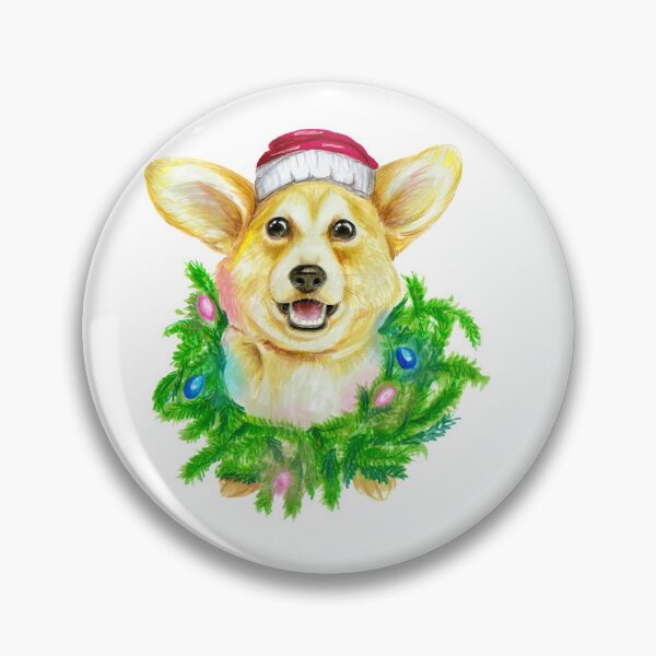 Item preview, Cute Christmas Corgi Santa Claus designed and sold by KokoAnn.