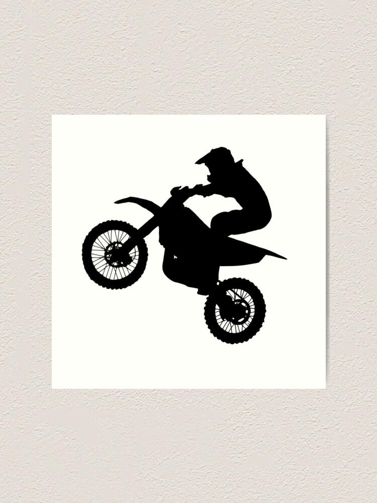 dirt-bike-silhouette-art-print-by-md1982-redbubble