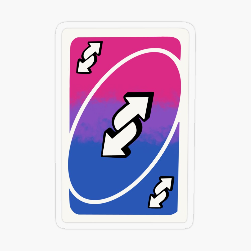 Bisexual Uno Reverse  Greeting Card for Sale by <3 <3
