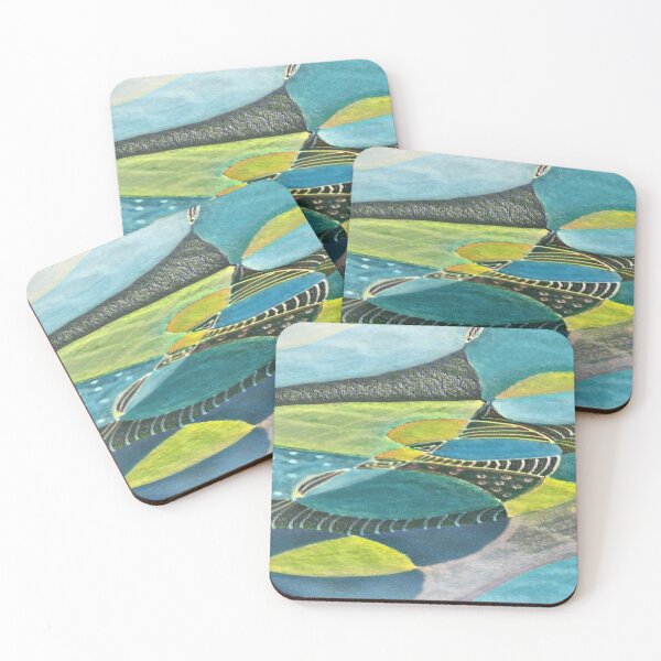 Item preview, Abstract Textures Blue Wall Art Decor designed and sold by diverseidentity.