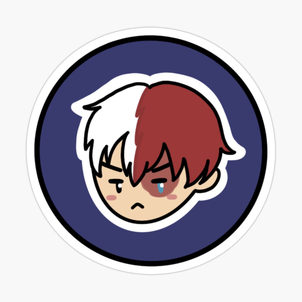 my hero academia boku no hero academia shoto todoroki anime manga chibi art board print for sale by lazyeggdoodles redbubble