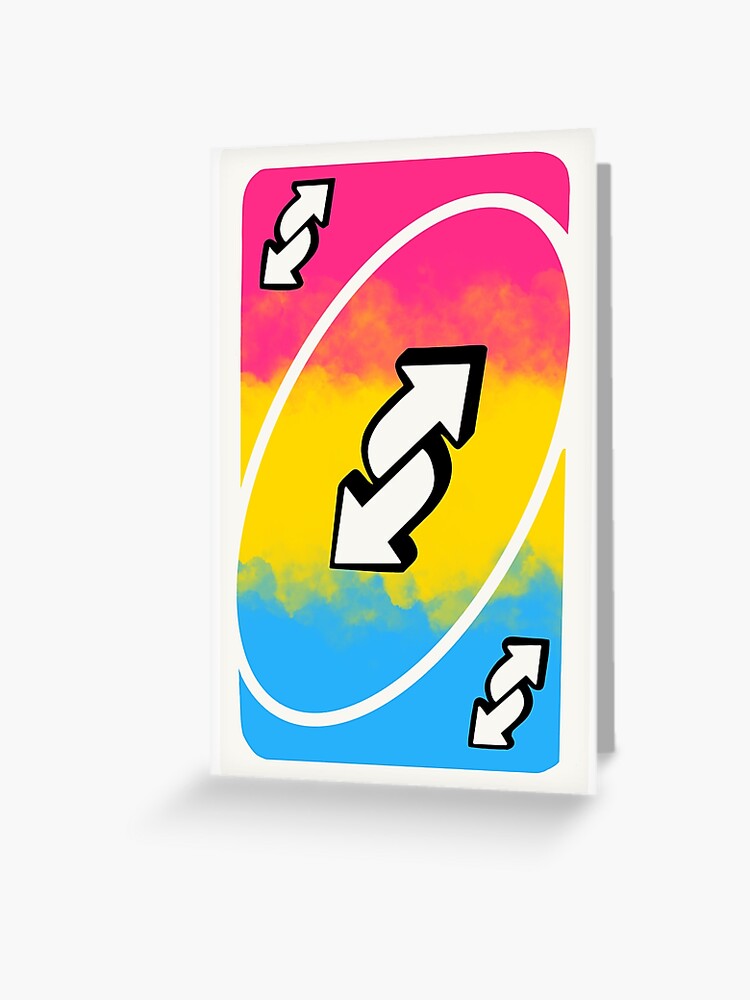 ace pride uno reverse card | Greeting Card