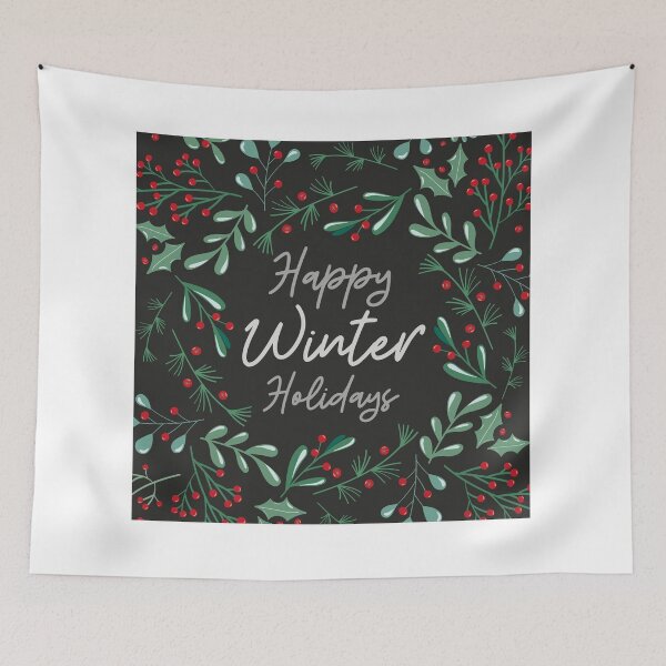 Item preview, Happy winter holidays designed and sold by crissenshop.