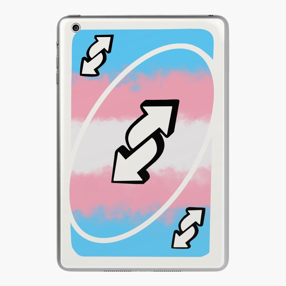 genderfluid pride uno reverse card | iPad Case & Skin