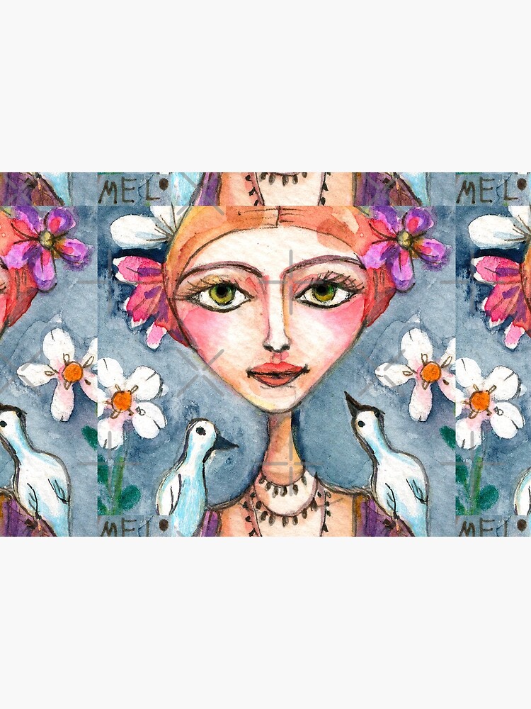 Frida Kahlo with Whispering Birds by meloearth
