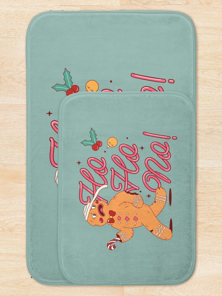 Thumbnail 5 of 6, Bath Mat, GINGERBREAD RUNNER designed and sold by Bombastik.