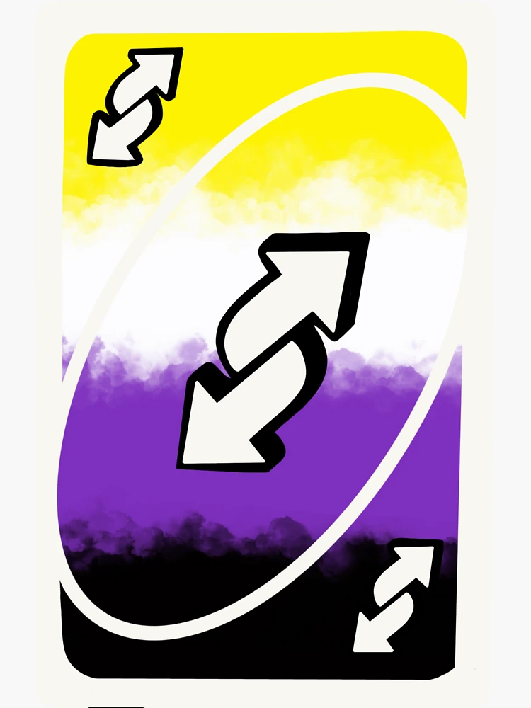 Gay Pride Uno Reverse Card Sticker for Sale by MlemingFox101