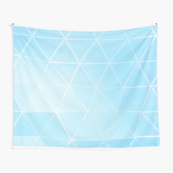Item preview, Blue And White Abstract Simple Triangle Pattern designed and sold by Mustard Prophet.