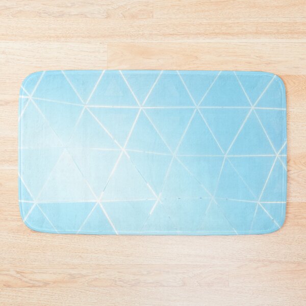 Item preview, Blue And White Abstract Simple Triangle Pattern designed and sold by Mustard Prophet.