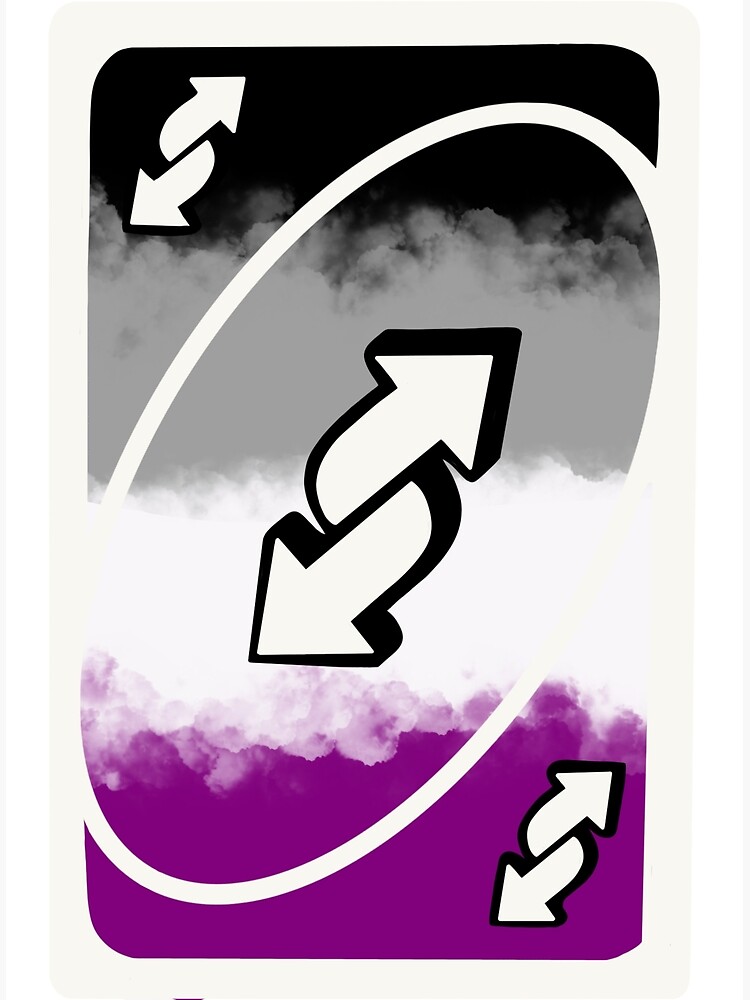 ace pride uno reverse card | Greeting Card