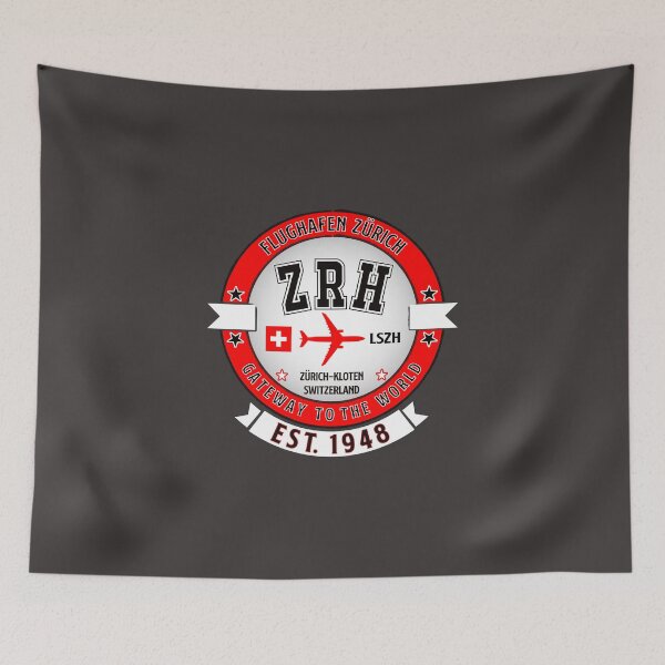 Item preview, ZRH Airport Zürich Switzerland - Vintage Design designed and sold by FouDeeziner.
