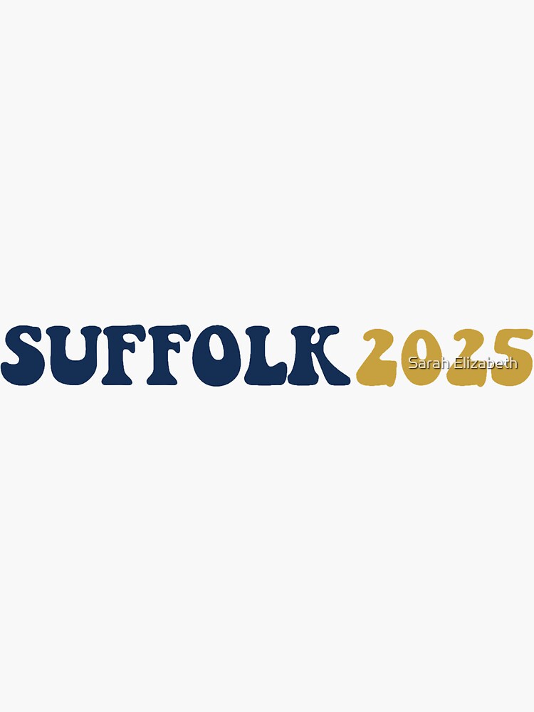 "suffolk university class of 2025" Sticker for Sale by lukowskisar