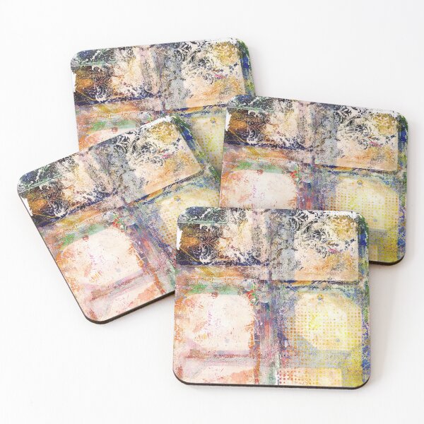 Item preview, "Tag Grunge #1" Gel Print Painting designed and sold by peonypours.