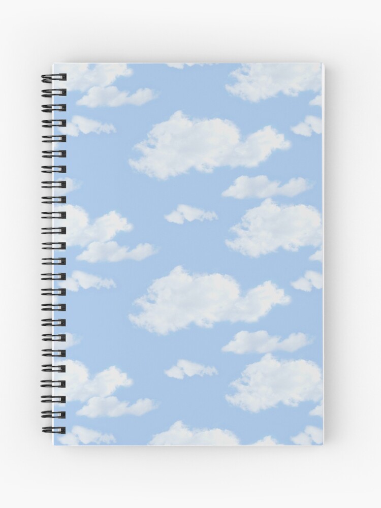 Cuaderno de espiral « hinchadas nubes blancas. ------------- ¡Muéstrame lo  que compraste! Publica una foto y etiquétame @juicyslice en tumblr» de  liminalspaces | Redbubble
