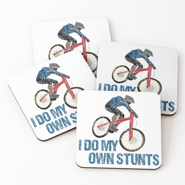 Item preview, I Do My Own Stunts Downhill Bike designed and sold by TheInkElephant.