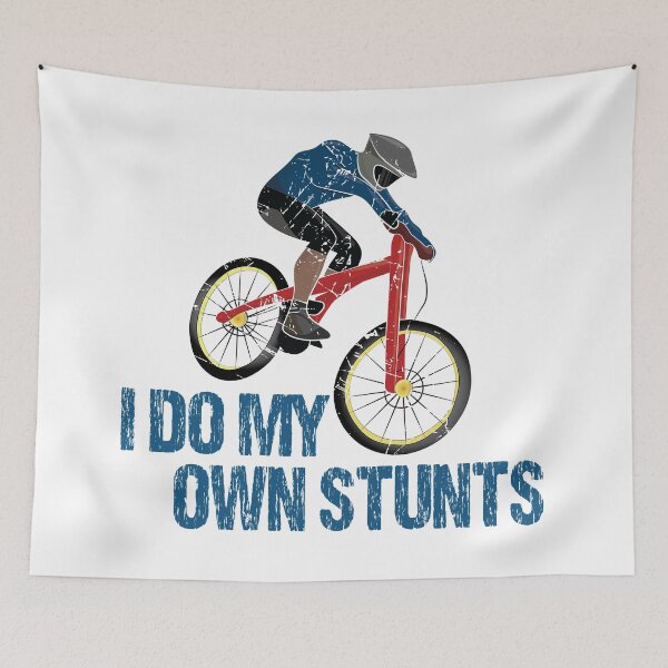 Item preview, I Do My Own Stunts Downhill Bike designed and sold by TheInkElephant.