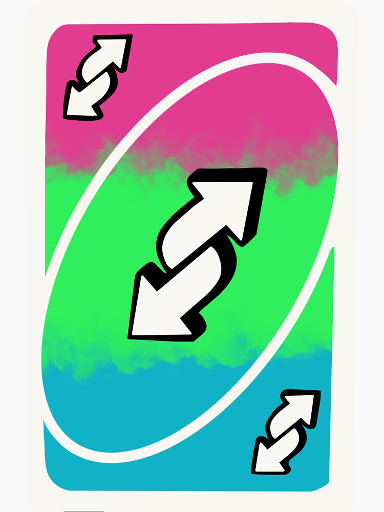 Gay Pride Uno Reverse Card Sticker for Sale by MlemingFox101