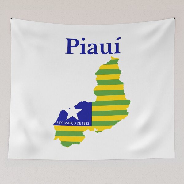 Item preview, Piaui State Map Flag, Brazil designed and sold by marosharaf.
