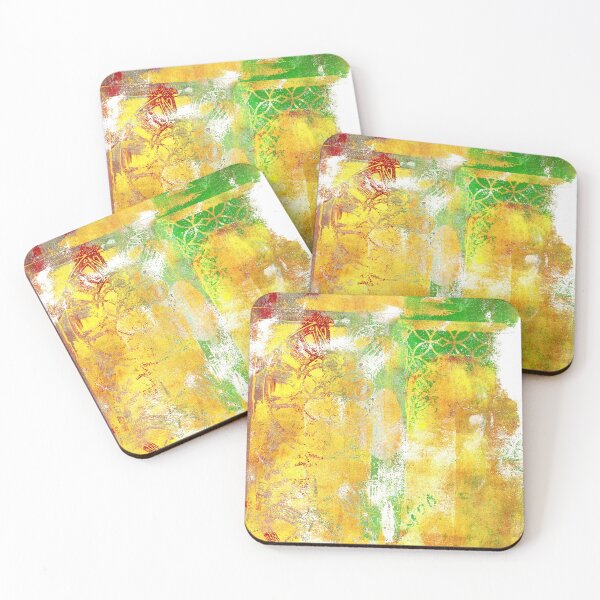 Item preview, "Tag Grunge #3" Gel Print Painting designed and sold by peonypours.