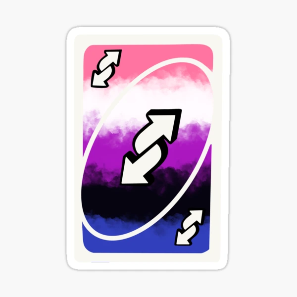 Gay Pride Uno Reverse Card Sticker for Sale by MlemingFox101