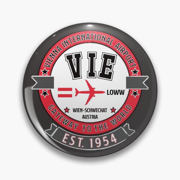 Item preview, VIE Vienna International Airport Austria - Vintage Design designed and sold by FouDeeziner.