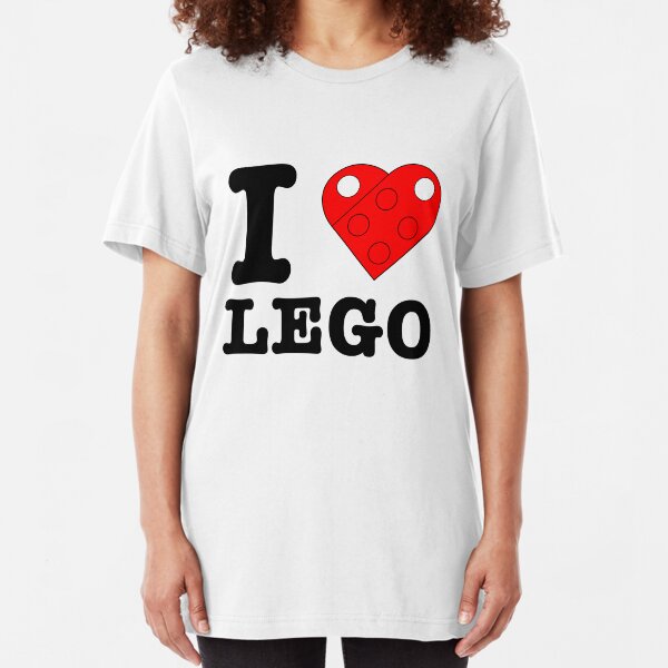 Custom Designed Minifigure Boy with I Love mum T-Shirt V2 Printed on LEGO Parts