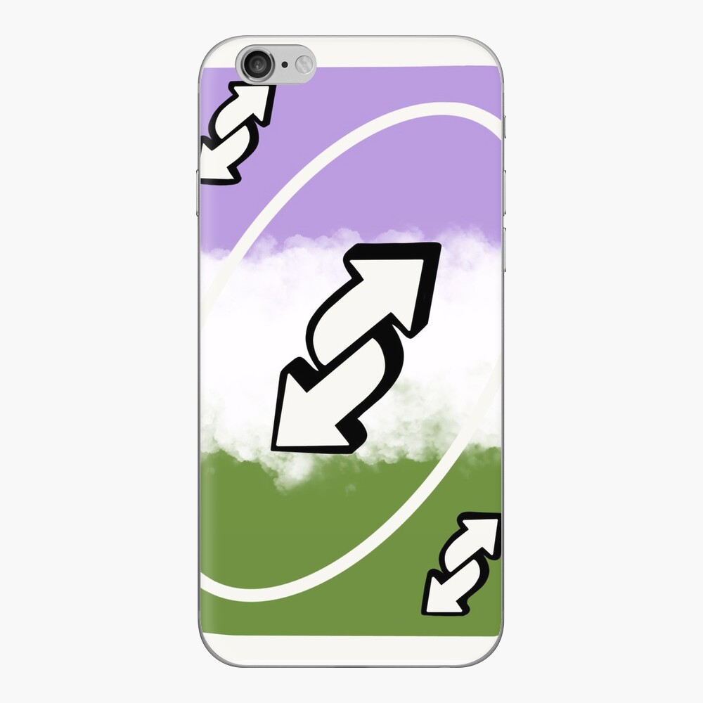 genderfluid pride uno reverse card | iPad Case & Skin