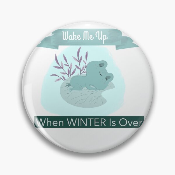 Item preview, Cute Frog "Wake me up when winter is over" designed and sold by Vero De.