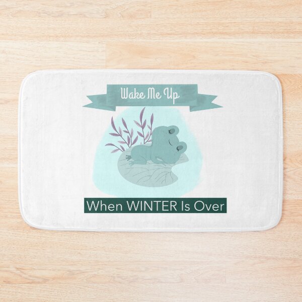Item preview, Cute Frog "Wake me up when winter is over" designed and sold by Vero De.