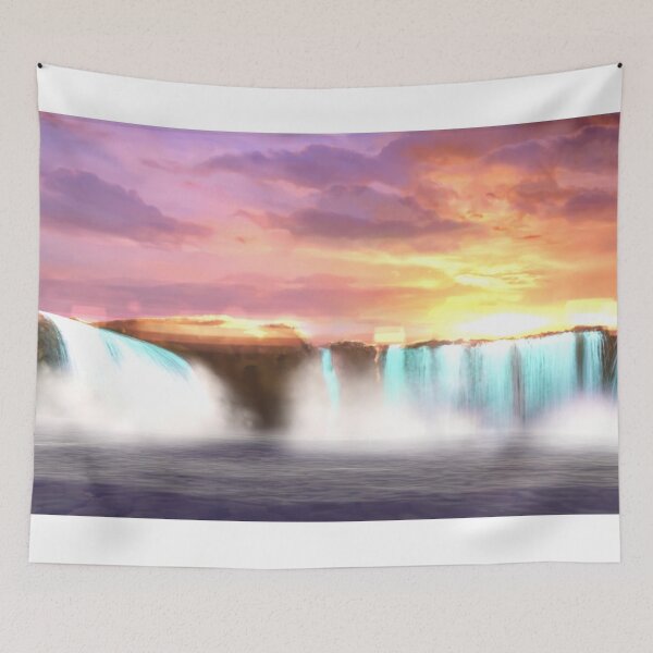 Item preview, Waterfalls during golden moment hour. designed and sold by Lan thi Nguyen.