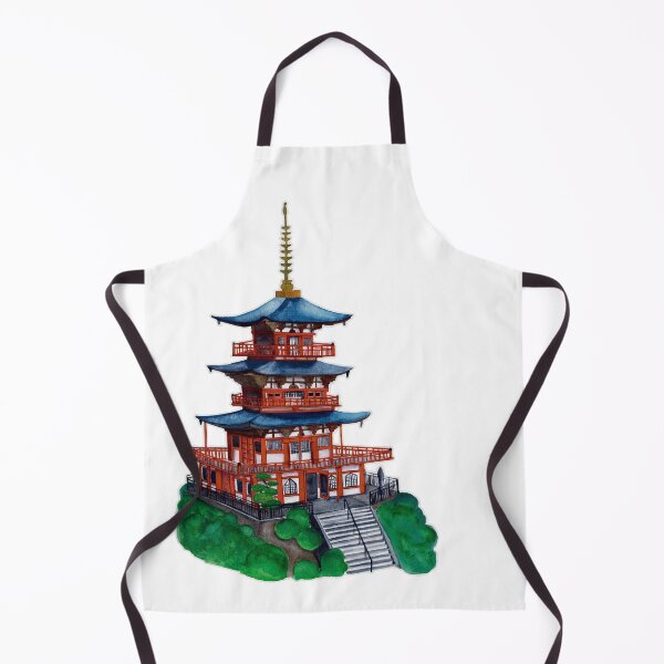 Item preview, Watercolor - Seigantoji pagoda designed and sold by Karolien Kenis.