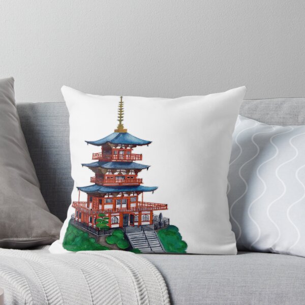 Item preview, Watercolor - Seigantoji pagoda designed and sold by Karolien Kenis.