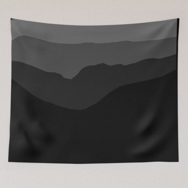 Item preview, Mountain Range in Gray designed and sold by The Ginger Dragonfly Design Company.
