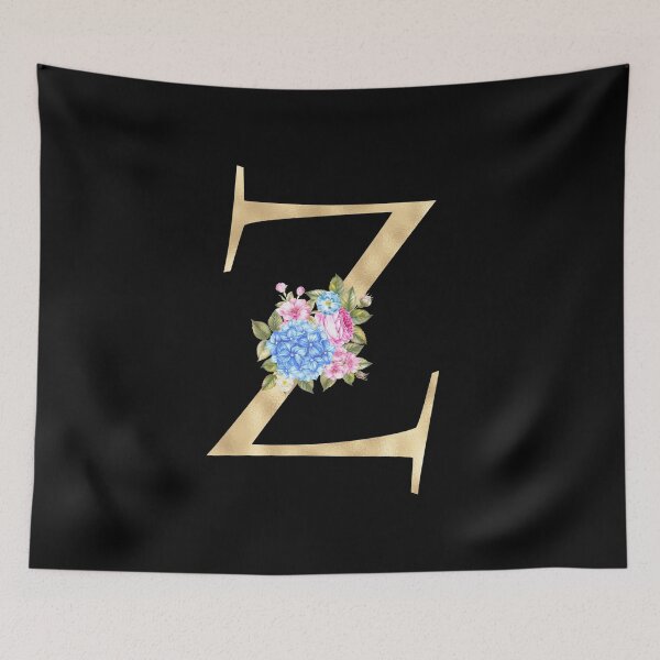 Item preview, Gold Letter Z With Garden Flowers | Floral Wedding Letters designed and sold by SerendipityNow.