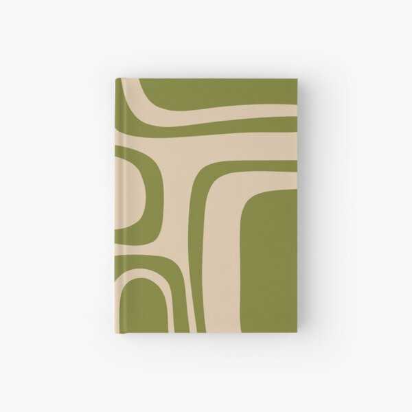 Item preview, Palm Springs Retro Midcentury Modern Abstract Pattern in Mid Mod Beige and Olive Green designed and sold by kierkegaard.