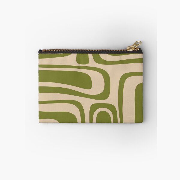 Item preview, Palm Springs Retro Midcentury Modern Abstract Pattern in Mid Mod Beige and Olive Green designed and sold by kierkegaard.
