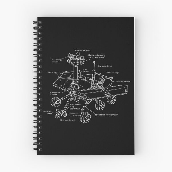 Item preview, Mars Rover Blueprint White designed and sold by Auto-Prints.