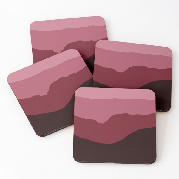 Item preview, Mountain Range in Red designed and sold by The Ginger Dragonfly Design Company.