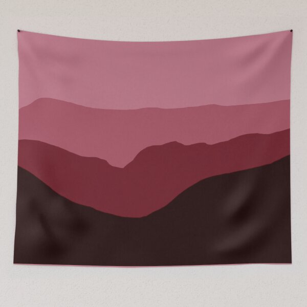 Item preview, Mountain Range in Red designed and sold by The Ginger Dragonfly Design Company.