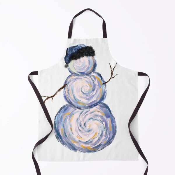 Item preview, Post Impressionist Style Snowman designed and sold by Katie Morris Art.