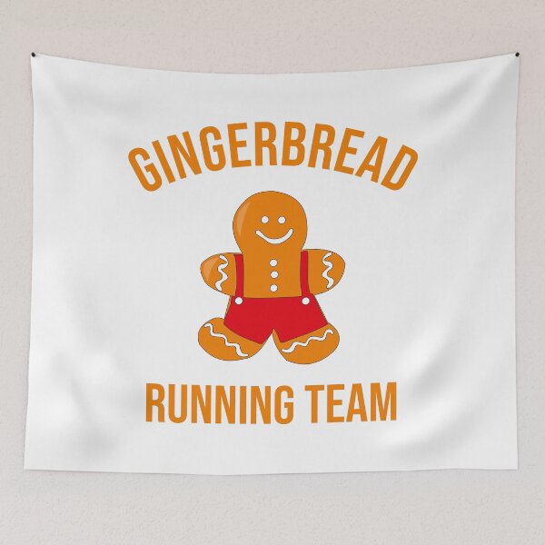 Item preview, Gingerbread Running Team - Funny Cute Gingerbread designed and sold by Seth's Tees.